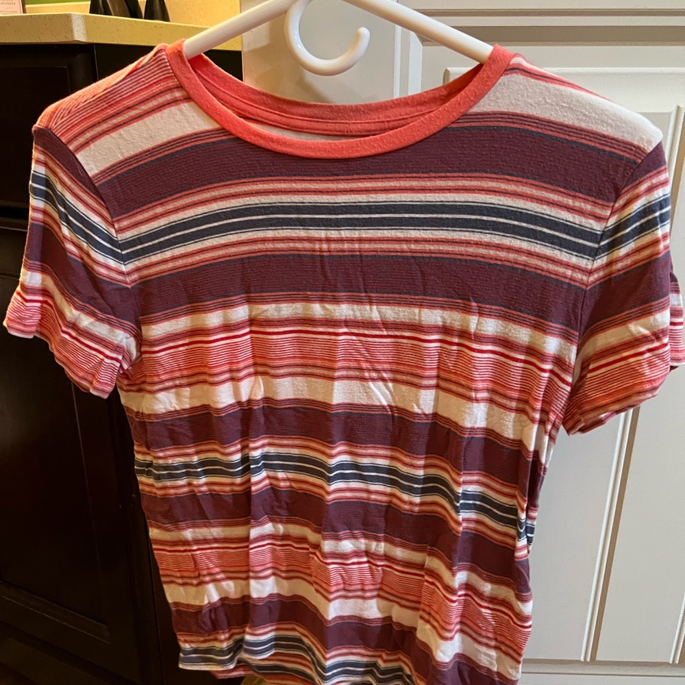 Abercrombie & Fitch, Multicolored Stripped, Super Comfy Tee